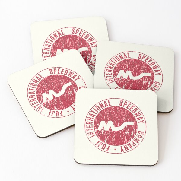 Item preview, Fuji International Speedway emblem 1960's -70's - aged, worn, red print. designed and sold by retropetrol.