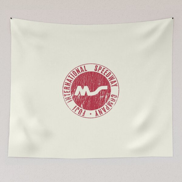 Item preview, Fuji International Speedway emblem 1960's -70's - aged, worn, red print. designed and sold by retropetrol.