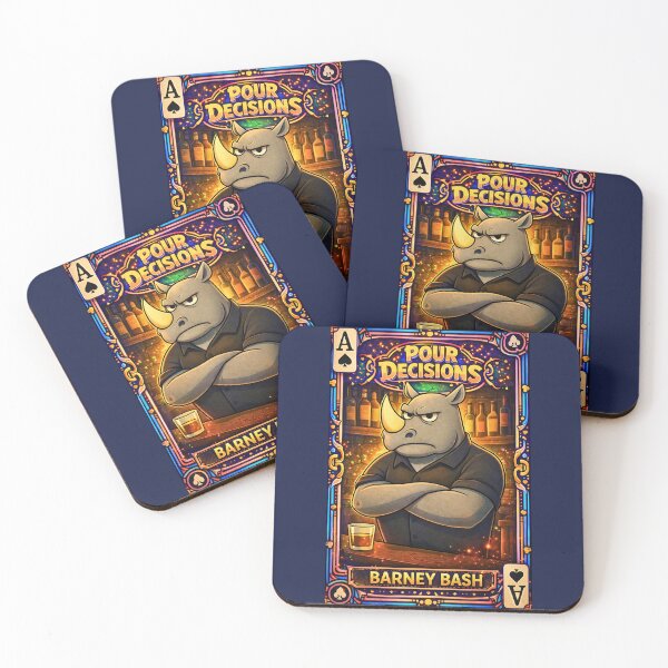 Item preview, Barney Bash – Spades Ace | Pour Decisions Character Card designed and sold by A Sinister Sly.