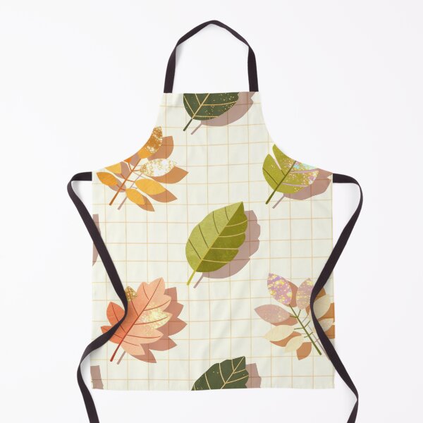 Item preview, A colorful illustration of leaves on a grid background designed and sold by Creative88Art.