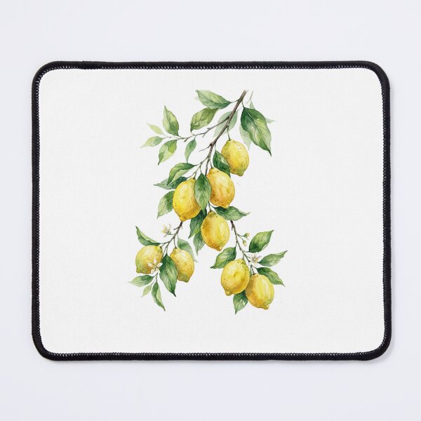 Item preview, hand painted yellow lemon - Watercolor Lemons on Branch designed and sold by SOUFIANE1991.