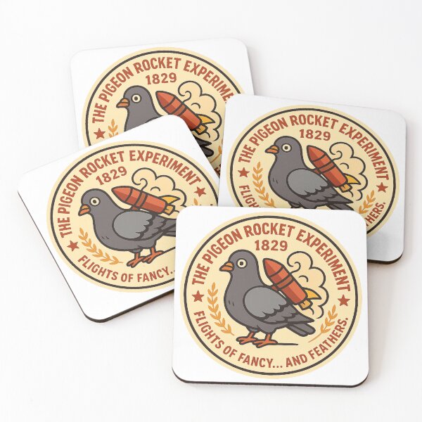 Item preview, The Pigeon Rocket Experiment 1829 Vintage Logo designed and sold by HistoriQuips.
