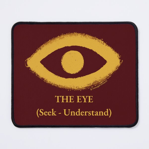 Item preview, EYE - Neolithic Cipher - SeeK and Understand - Minimalist T-Shirt - #1 designed and sold by Message from Earth.