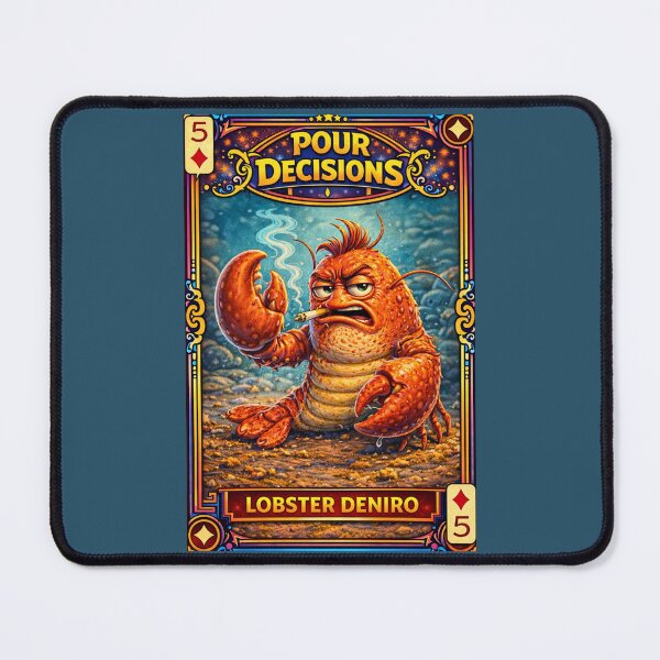 Item preview, Lobster DeNiro – Diamonds 5 | Pour Decisions Character Card designed and sold by A Sinister Sly.