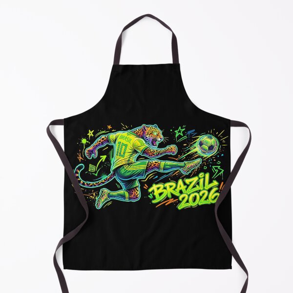Item preview, Brazil Jaguar Soccer Mascot designed and sold by Art Intelligence.