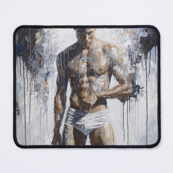 Item preview, Monochrome Male Muscle Study designed and sold by gayishdesign.
