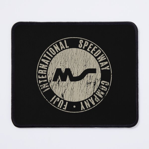 Item preview, Copy of Fuji International Speedway emblem 1960's -70's - aged, worn, white print. designed and sold by retropetrol.