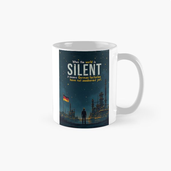 Item preview, When the World is Silent - German Industry Art Poster designed and sold by wolfofbankova.