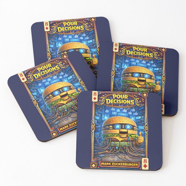 Item preview, Mark Zuckerburger – Diamonds 8 | Pour Decisions Character Card designed and sold by A Sinister Sly.