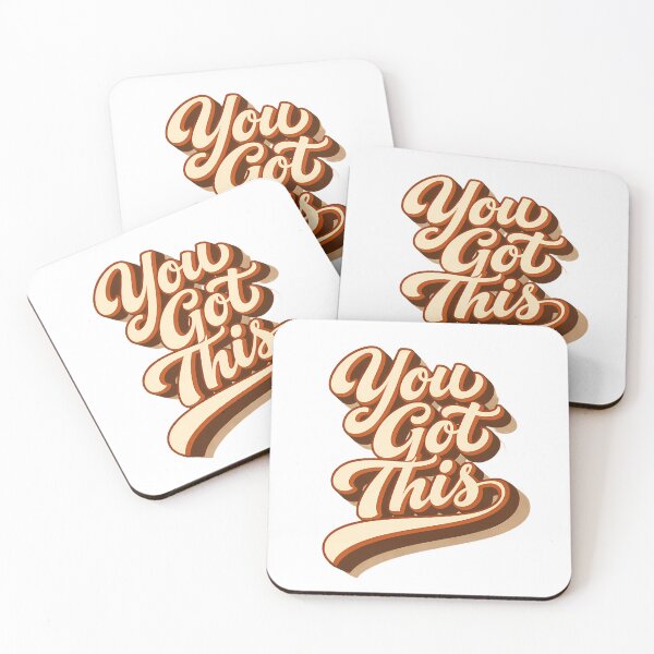 Item preview, You Got This Retro Motivation Sticker | Vintage Typography Motivational Design designed and sold by Art-Selling.