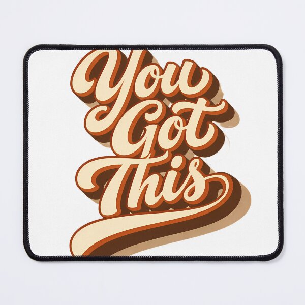 Item preview, You Got This Retro Motivation Sticker | Vintage Typography Motivational Design designed and sold by Art-Selling.