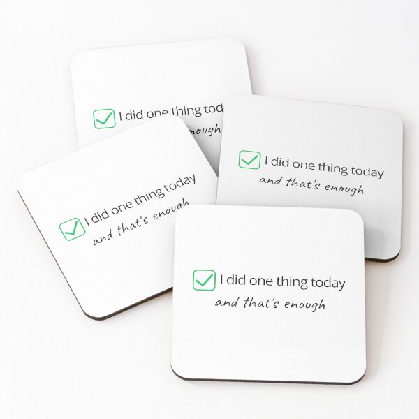 Item preview, I Did One Thing Today – Mental Health Quote designed and sold by TheStimSaloon.