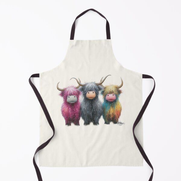 Item preview, Cute HiGHLaND SCoTTiSH CoWS ' The Tartan Coos Three ' Designs BY SHiRLeY MacARTHuR designed and sold by Shirley MacArthur Art.