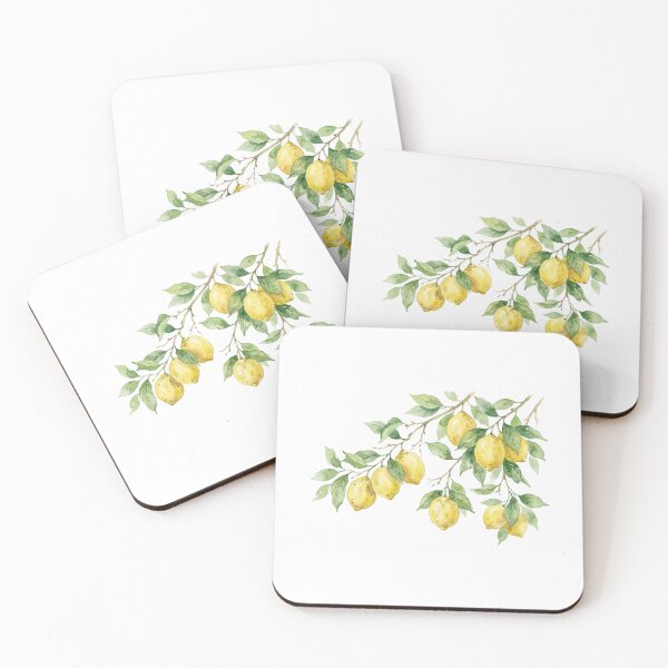 Item preview, hand painted yellow lemon - Watercolor Lemons on Branch designed and sold by SOUFIANE1991.