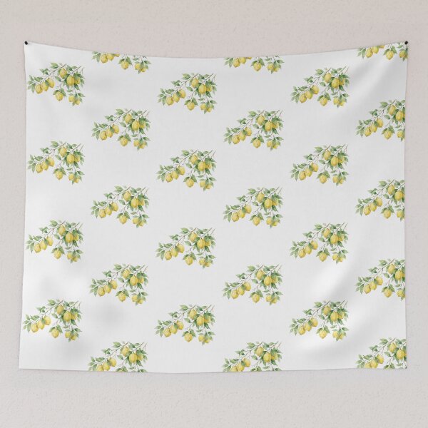 Item preview, hand painted yellow lemon - Watercolor Lemons on Branch designed and sold by SOUFIANE1991.