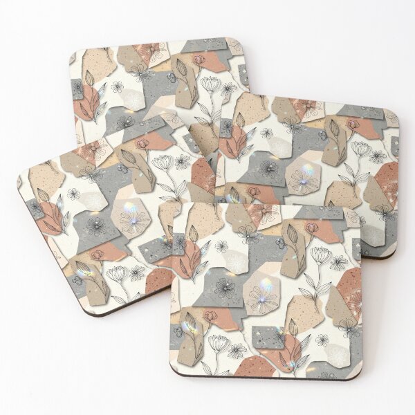 Item preview, A colorful floral pattern with abstract shapes and flowers designed and sold by Creative88Art.