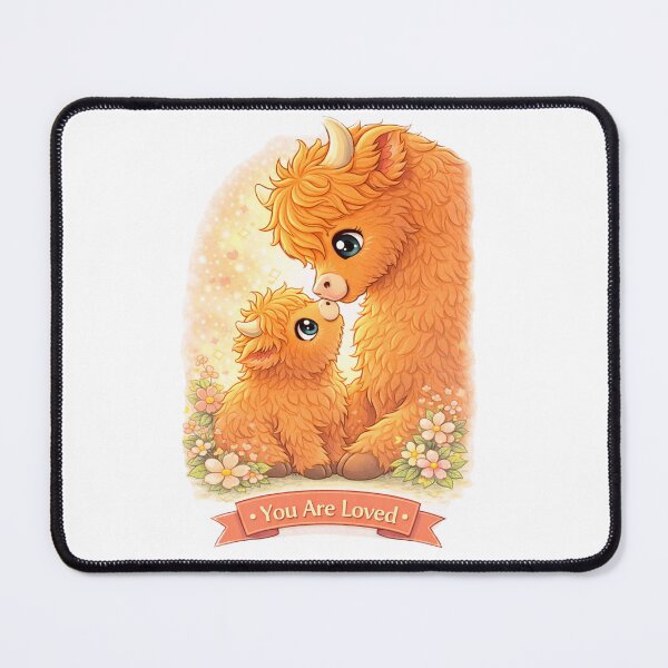 Item preview, You Are Loved – Highland Cow designed and sold by Creative and Humorous Arts.