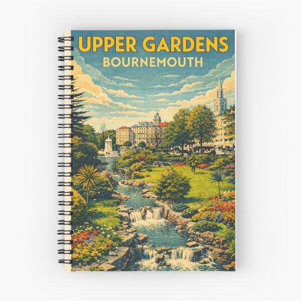 Item preview, The Upper Gardens In Bournemouth Circa 1960 designed and sold by The Deco Bureau.