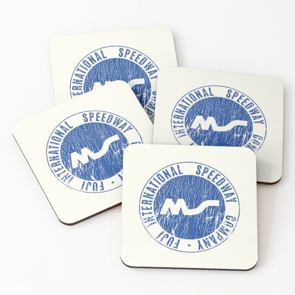 Item preview, Fuji International Speedway emblem 1960's -70's - aged, worn, blue print. designed and sold by retropetrol.
