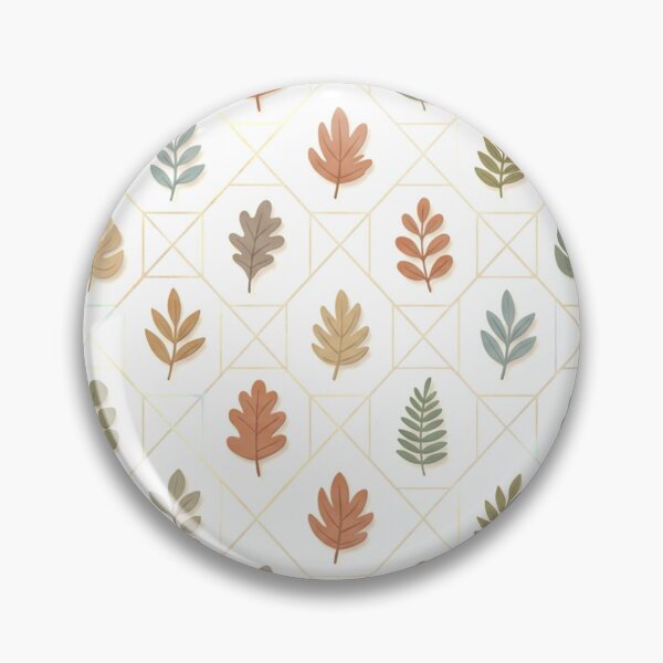 Item preview, A colorful leaf pattern on a white background with geometric shapes designed and sold by Creative88Art.