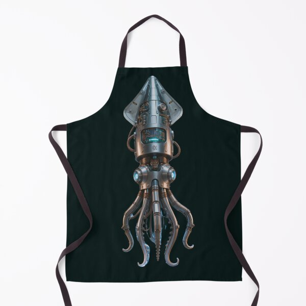 Item preview, Atompunk Mechanical Squid Retro Sci-Fi Robot designed and sold by SynthRaccoon.