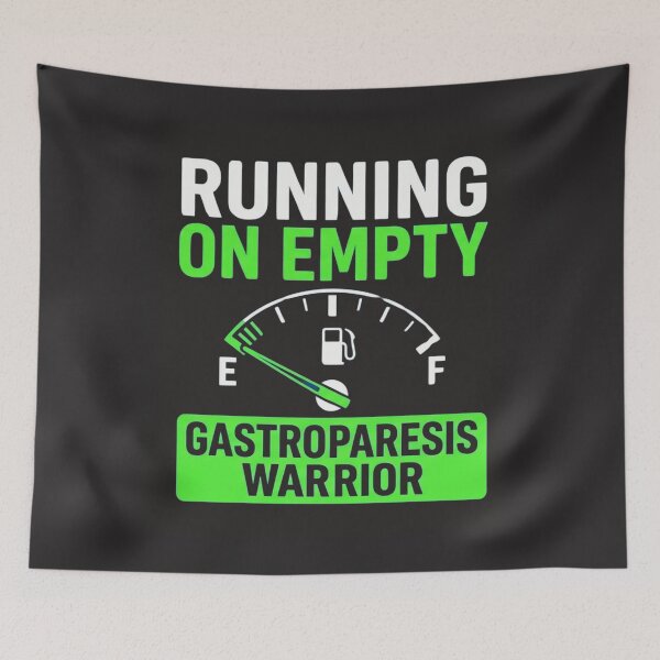 Item preview, Running On Empty Gastroparesis Warrior Awareness Fuel Gauge Design designed and sold by FormalDehyena.
