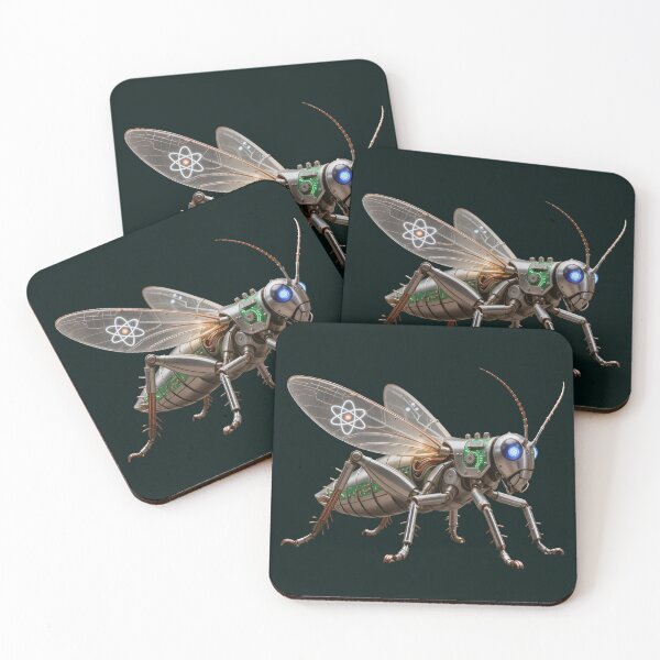 Item preview, Atompunk Mechanical Grasshopper Retro Sci-Fi Robot Insect designed and sold by SynthRaccoon.