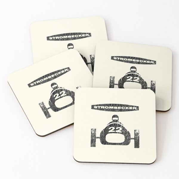 Item preview, Vintage Strombecker slot cars - black print - aged, worn finish. designed and sold by retropetrol.