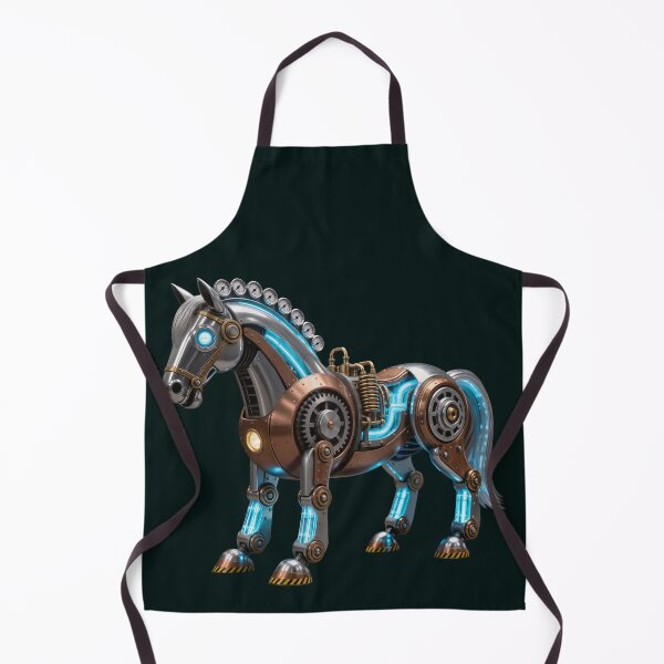 Item preview, Atompunk Mechanical Horse Retro Sci-Fi Robot Stallion designed and sold by SynthRaccoon.