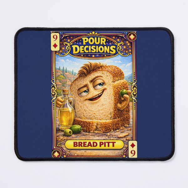 Item preview, Bread Pitt – Diamonds 9 | Pour Decisions Character Card designed and sold by A Sinister Sly.