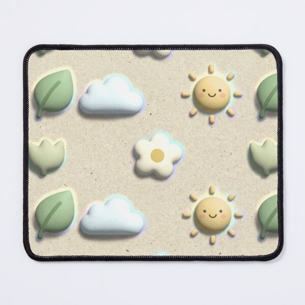 Item preview, A colorful pattern of cartoon characters on a beige background designed and sold by Creative88Art.