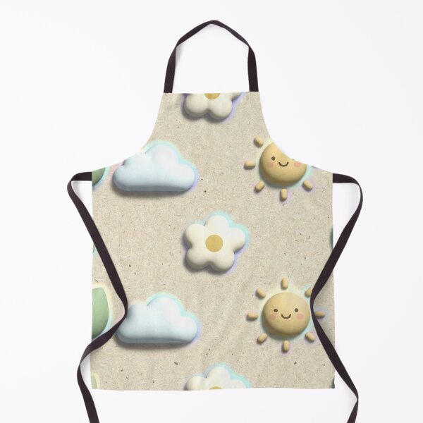 Item preview, A colorful pattern of cartoon characters on a beige background designed and sold by Creative88Art.