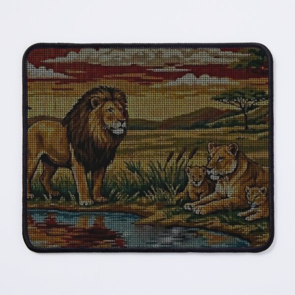 Item preview, Vintage Balkan Rug Lion Pride Design designed and sold by CurlewShop.