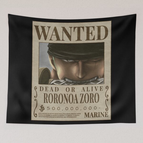 Item preview, Wanted Dead Or Alive Roronoa Zoro  designed and sold by JTravisDesigns.