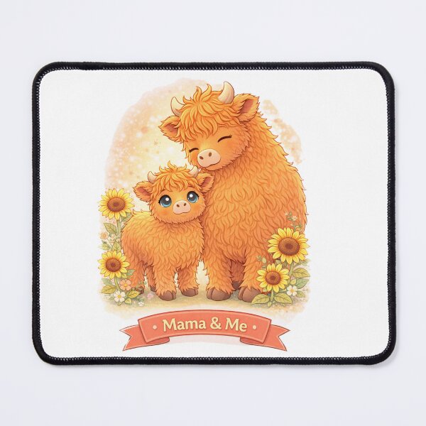 Item preview, Mama & Me – Highland Cow designed and sold by Creative and Humorous Arts.