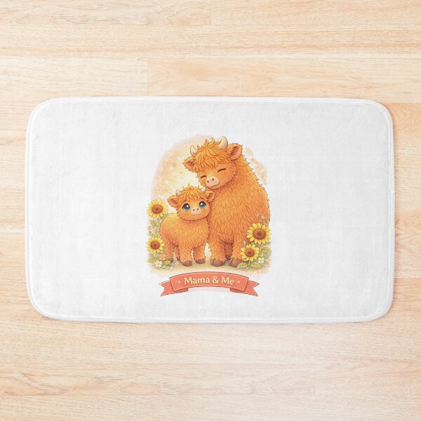 Item preview, Mama & Me – Highland Cow designed and sold by Creative and Humorous Arts.