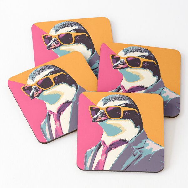 Item preview, Cool Penguin Pop Art Poster – Stylish Animal Character Wall Art designed and sold by ArtFireGallery.