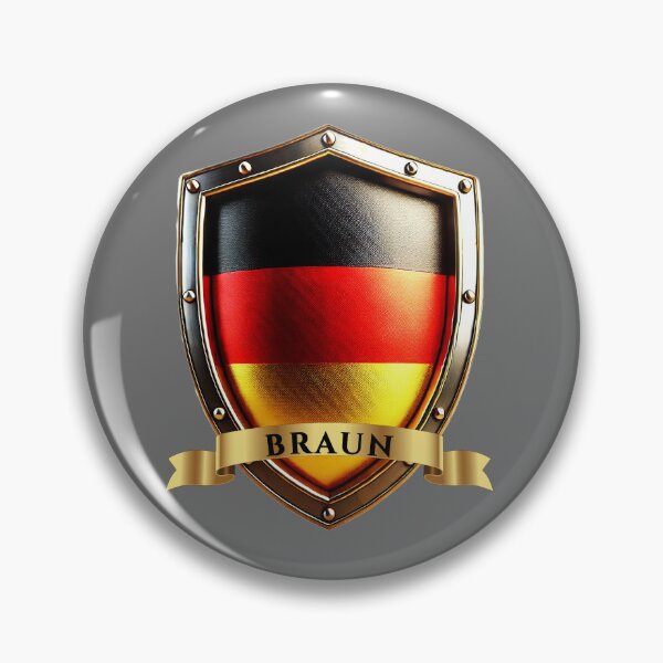 Item preview, Braun Germany Heraldic Name Shield designed and sold by Highlandkings.