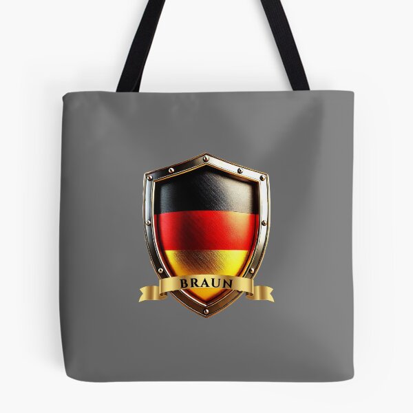 Artikelvorschau, Braun Deutschland Wappenschild entworfen und verkauft von Highlandkings.