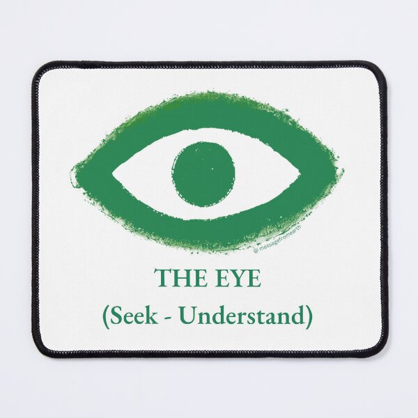 Item preview, EYE - Neolithic Cipher - SeeK and Understand - Minimalist T-Shirt - #3 designed and sold by Message from Earth.