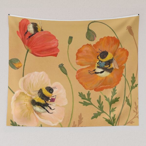 Item preview, Poppyfield Tales Of The Bookish Bees designed and sold by iamdesigns14.
