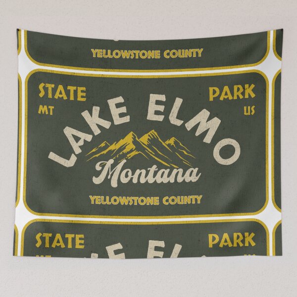 Item preview, Lake Elmo State Park, Yellowstone County, Montana, badge design designed and sold by Wanderful-roads.