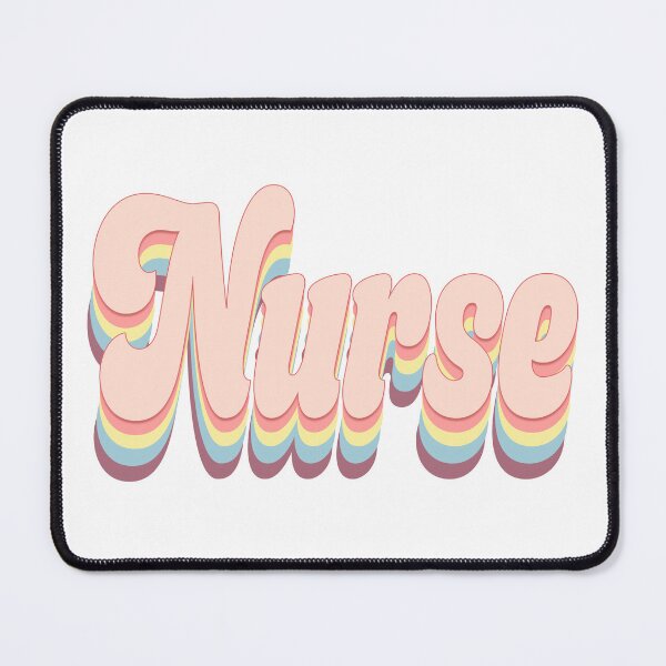 Item preview, Retro Nurse Rainbow Typography – Cute Nurse Gift – Vintage Groovy Nurse Aesthetic Design designed and sold by Marty Party .