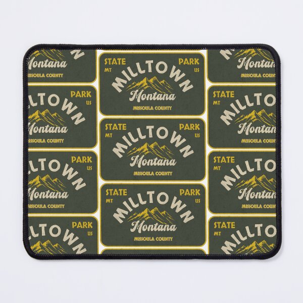 Item preview, Milltown State Park, Missoula County, Montana, badge design designed and sold by Wanderful-roads.