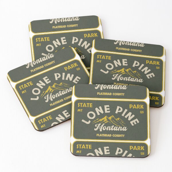 Item preview, Lone Pine State Park, Flathead County, Montana, badge design designed and sold by Wanderful-roads.