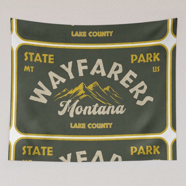 Item preview, Wayfarers State Park, Lake County, Montana, badge design designed and sold by Wanderful-roads.