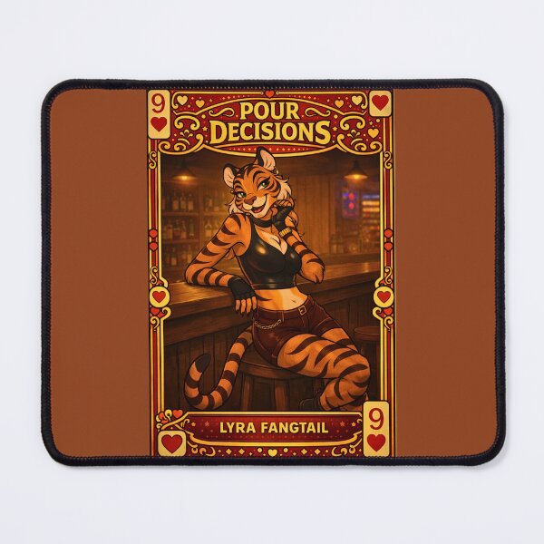 Item preview, Lyra Fangtail — Pour Decisions Collector Card Art designed and sold by A Sinister Sly.