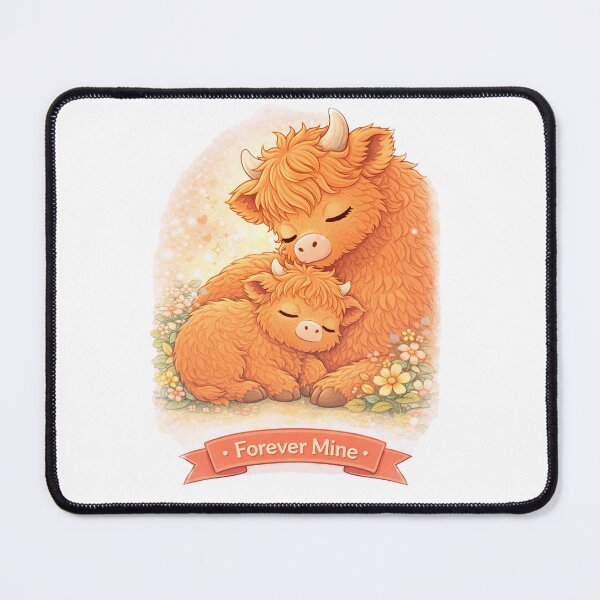 Item preview, Forever Mine – Highland Cow designed and sold by Creative and Humorous Arts.