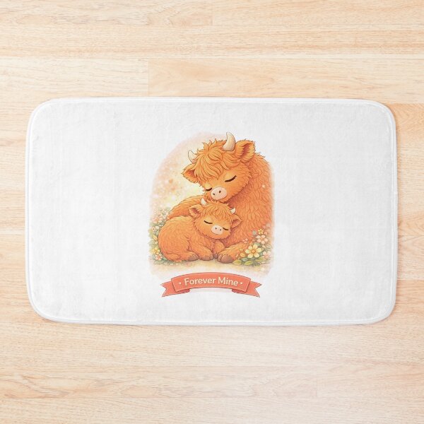 Item preview, Forever Mine – Highland Cow designed and sold by Creative and Humorous Arts.
