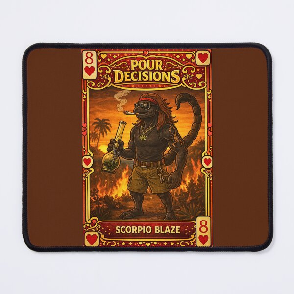 Item preview, Scorpio Blaze — Pour Decisions Collector Card Art designed and sold by A Sinister Sly.